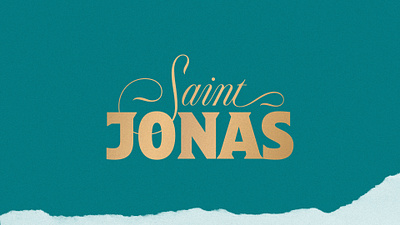 Saint Jonas Wordmark Design branding calligraphy custom font design elegant font hand lettering label lettering logo logotype packaging script spirits type typeface typography wordmark