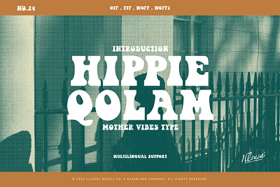 New Product! Hippie Qolam Typeface branding design graphic design illustration logo typeface typography ui ux vector