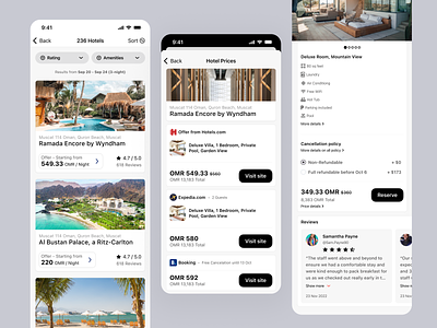 Hotel and Attractions Booking App amenities app attractions book booking design expedia hotel ios mobile app reservation room stay ui ux