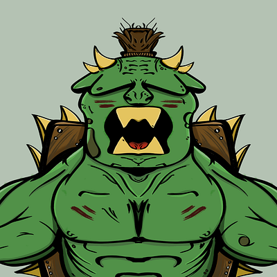 Troll character design illustration troll