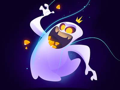 Goober Ghost! character characterdesign drawing ghost halloween illustration illustrator spooky vector