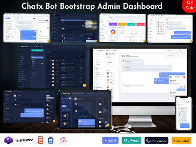 Chat Software Dashboard Admin Template admin dashboard bootstrap admin template chat dashboard template product design