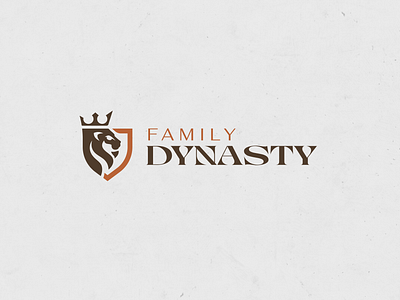 Family Dynasty • Case Study animal autumn brand branding brown business card crown design dynasty family gold identity kit lion logo maple paper poster shield walnut
