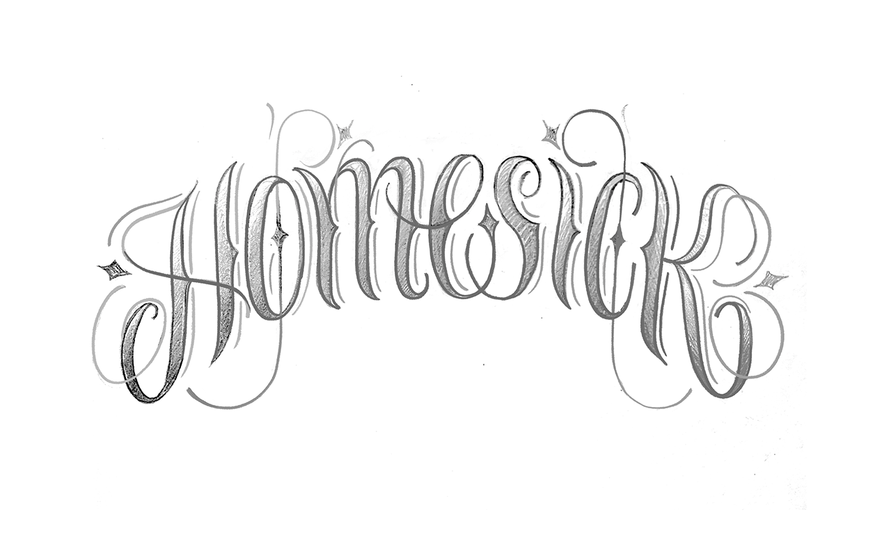 Chicano tattoo lettering by Helen on Dribbble