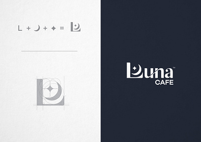 Luna Cafe brand identity branding cafe coffee shop design graphic design logo logo design visual identity