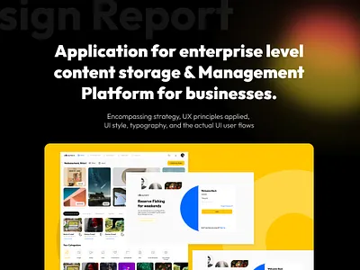 Content Storage & Mangement content design management product design saas