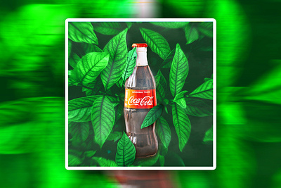 Coca-Cola Soft Drinks Manipulation Ads Design background branding coca cola coke creative design drinks graphic design ice leaf manipulation photoshop soft drinks trending vector
