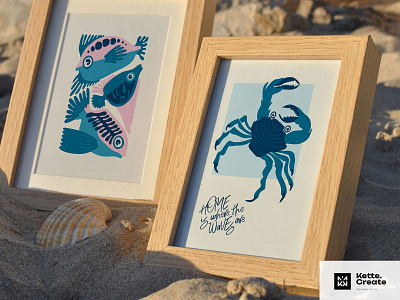 Ocean Sand | Frame Mockup branding graphic design painting mockup ui