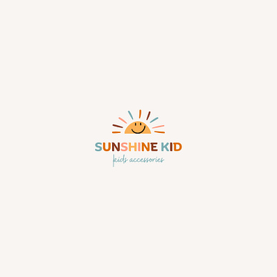 sunshine kid logo brand branding design graphic design icon identity logo logotype