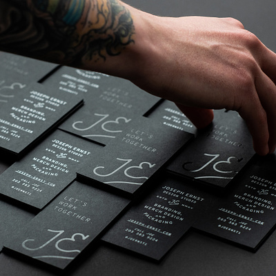 Business cards branding business cards design foil stamp lettering logo networking printing promo typography