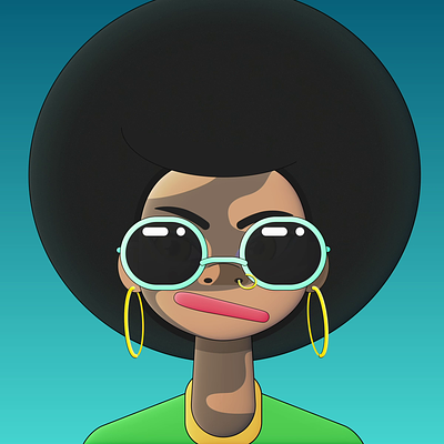 Hello, you 2d afro after effects animation beautiful design girl graphic design hello illustration motion graphics