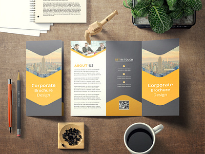 Corporate Trifold Brochure Design brochure brochure design corporate tri fold dl flyer flyer flyer design layout layout design print ready tri fold tri fold brochure trifold brochure