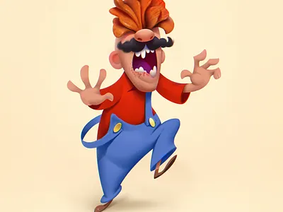 Super Mario character characterdesign digitalart mascot design vector illustration