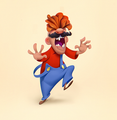Super Mario character characterdesign digitalart mascot design vector illustration