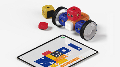 Robo Wunderkind. A modular robotics system designed for kids 5+. 3d design industrial design product design