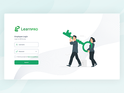 Login Page Design | LearnPRO | Learning Management System app branding design graphic design illustration learning management system learnpro login page design logo sign in page typography ui ux vector