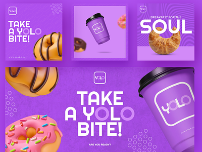 YOLO Branding Design brand identity branding food graphic design purple sweets