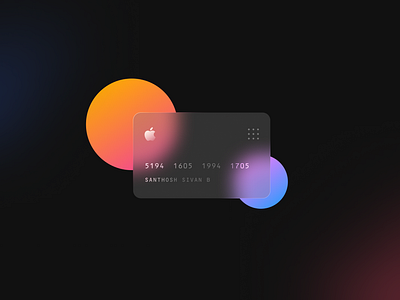 Apple Pay Card Design - Concept 3d apple branding card credit design figma illustration pay payment product design render transparent visual