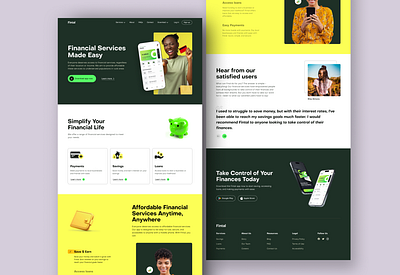 Manage your finances design ui ux web web design