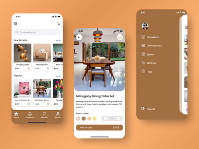Furnish your dreams with ease 💺💡 - Furniture Store App Design design furnishyourdreams furniturestore homedecor interiordesign mobile app mobile ui ui uiux ux