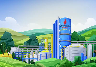 Illustration artworks for a Fertilizer corporate. branding design illustration