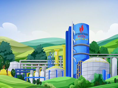 Illustration artworks for a Fertilizer corporate. branding design illustration