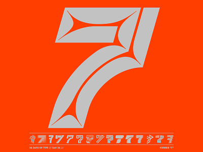 36 Days of Type / 7 36daysoftype adobe design illustration illustrator lettering typography vector
