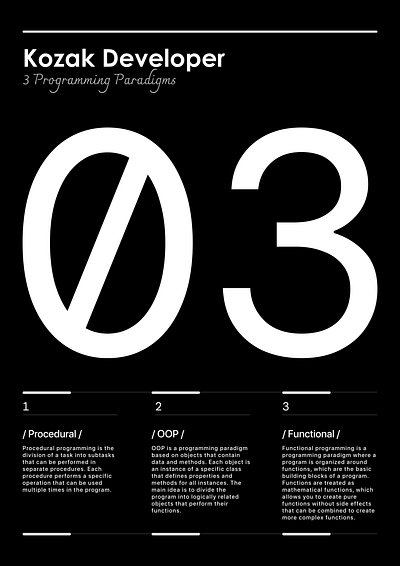 Programming Paradigms Poster art design graphic design home illustration minimal poster programming typography vector