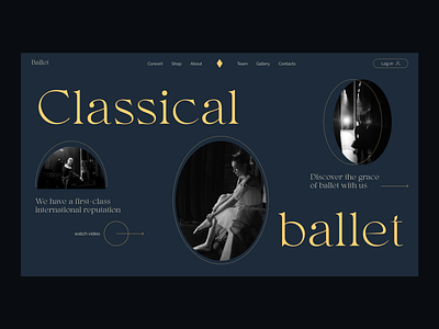 Classical ballet website ui/ux design balett ui uidesign uidesigner uiux uiuxdesign webdesign webdesigner website websitedesign websitedesigner