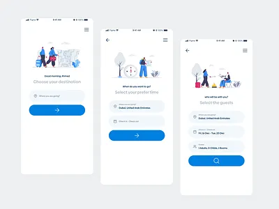 Booking steps booking hotels mobile app ui ui design ux ux design