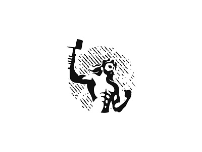 Blacksmith Logo beard blacksmith branding business company logo construction craft design forge hammer handyman logo logo design logos man people silhouette steel vector
