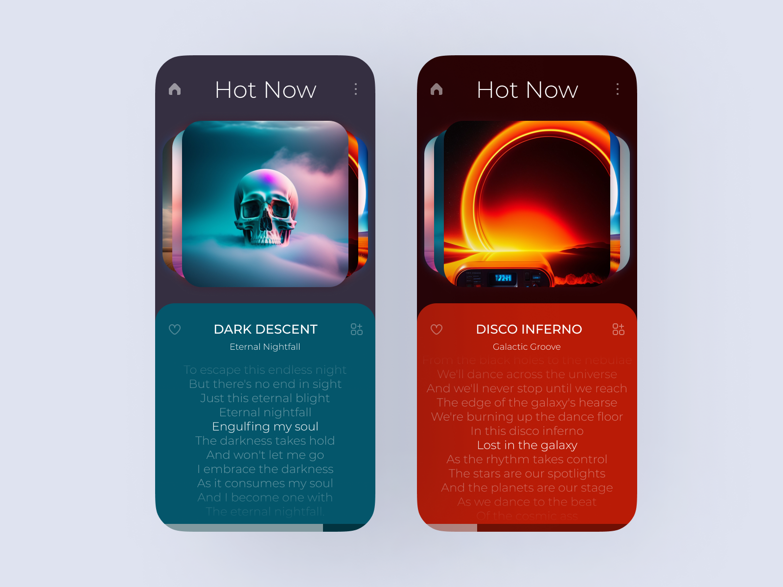 Min UI - Music Player design minimalistic music player ui user interface