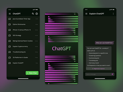 If ChatGPT had a Mobile App 📱 ai android app app design branding chatbot chatgpt design figma inspiration inspo interface ios mobile mobile design openai trending ui ux visualdesign