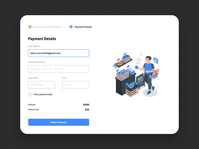 Credit Card Payment Checkout Page!
