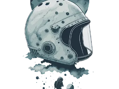 Astronaut Space Helmet astronaut graphic design illustration space
