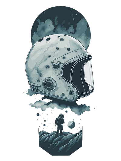 Astronaut Space Helmet astronaut graphic design illustration space