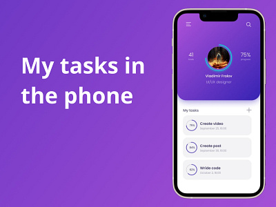 Apps with tasks in your phone graphic design logo ui