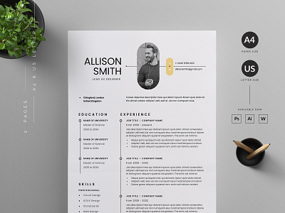 Resume/CV cover letter cv resume resume template