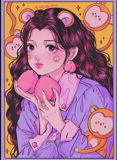 🍑 peaches🍑ෆ╹ .̮ ╹ෆ