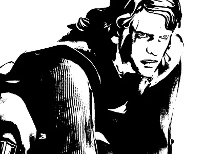 Anakin anakin design drawing graphic design illustration red star wars vector