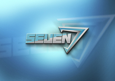 Seven Logo Design (Unused) 3d branding design gaming logo graphic design illustration logo logo design logo designer logotype mark gd mascot logo seven gaming logo seven logo design ui vector