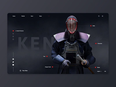 A Modern and Engaging Website UI Design for Kendo Enthusiasts branding design figma product design ui ui design uiux ux