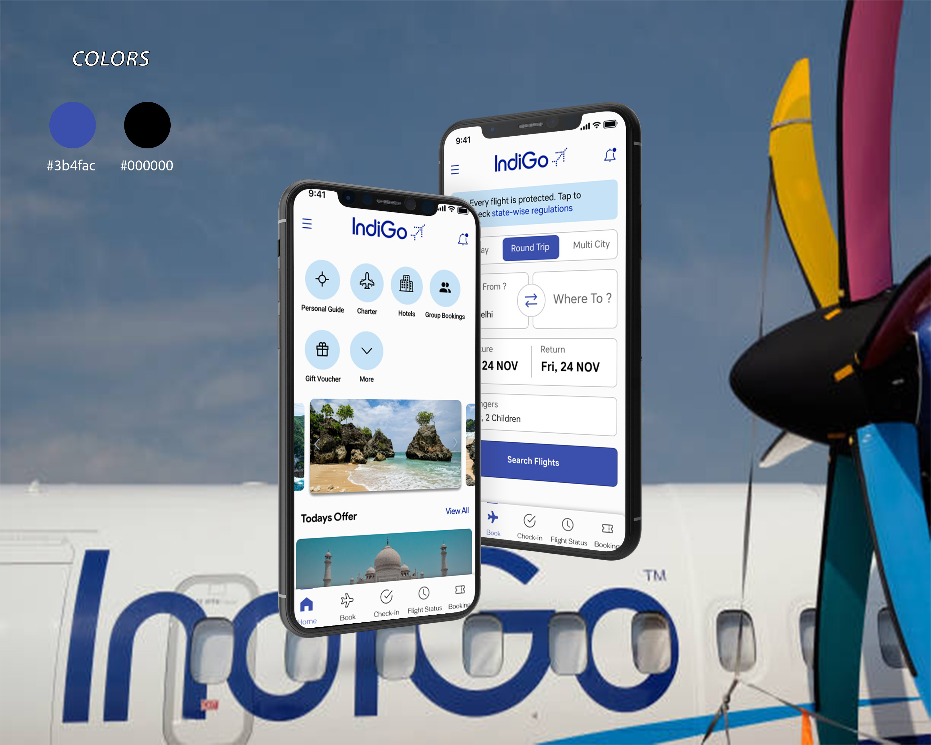 Indigo app UI/UX design by Rajat Sharma on Dribbble