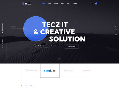 TECZ design graphic design modern design typography ui