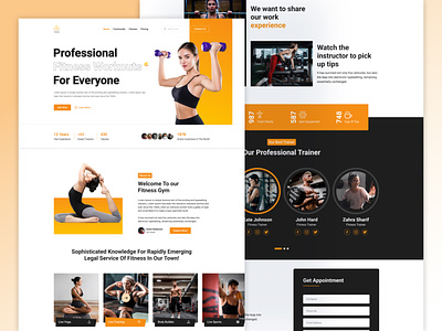 Yoga Landing Page Design astrology dumbbells energy fitness illustration healthy body jogging massage physical exercise physical training relaxing stretch strong trendy ui uiux weight woman meditating women health workplace yoga girl