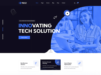 TECZ design graphic design modern design typography ui