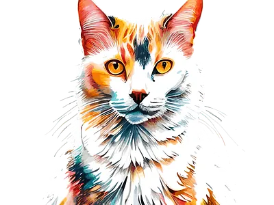 Watercolor Cat cat design graphic design illustration watercolor