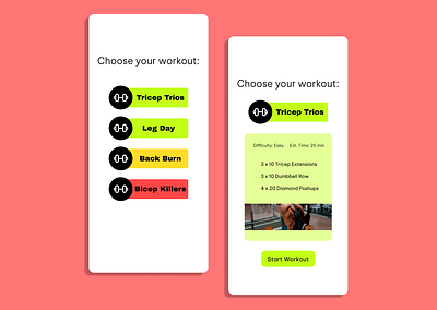 Daily UI Day 62 - Workout of the Day app daily ui daily ui day 62 dailyui day 62 design exercise icon illustration ui ux workout workout app workout of the day workouts