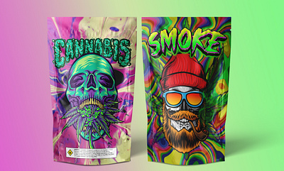 Cannabis | Weed | Mylar bag | pouch packaging Design cannabis packaging product labels weed