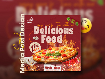 Social Media Post | Banner | ads Design food day food google ads food social media post pizza day socialmarketing